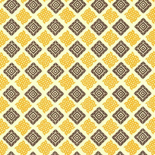Brown and Yellow Geometric Print Italian Paper ~ Carta Varese Italy
